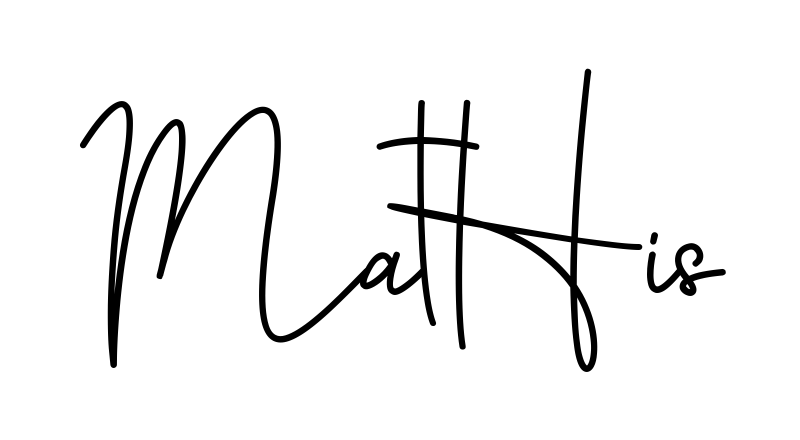 Mathis beautiful name signature style in English