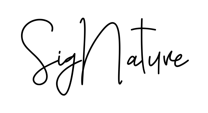 Signature beautiful name signature style in English