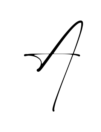 A easy name signature writing style