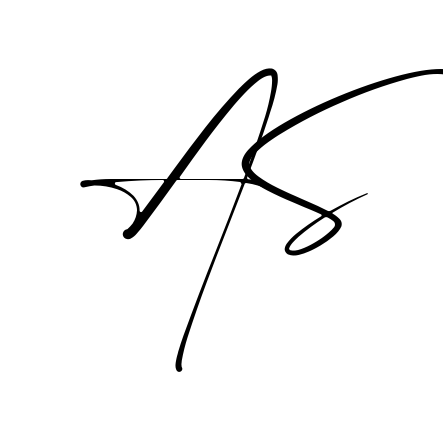 A S easy name signature writing style