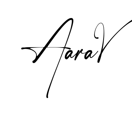 Handwritten-looking Aarav signature idea