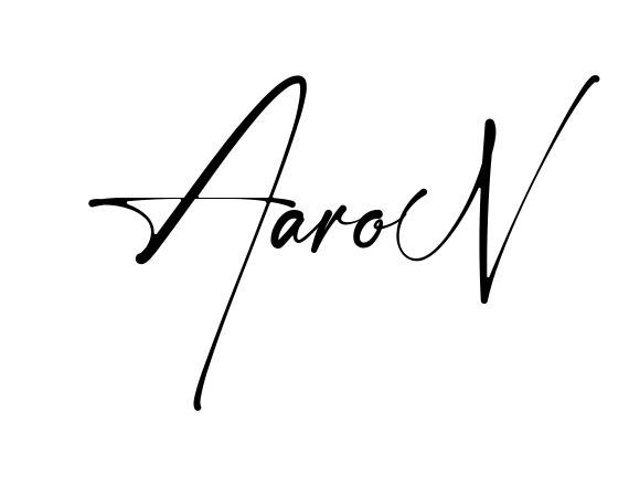 Handwritten-looking Aaron signature idea
