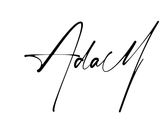 Handwritten-looking Adam signature idea