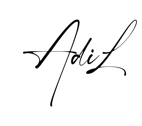 Handwritten-looking Adil signature idea
