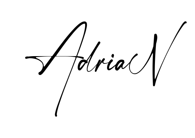 Handwritten-looking Adrian signature idea
