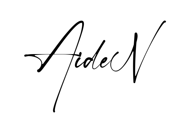 Handwritten-looking Aiden signature idea