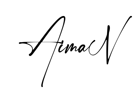 Handwritten-looking Aiman signature idea