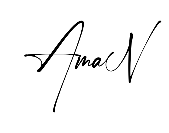 Handwritten-looking Aman signature idea