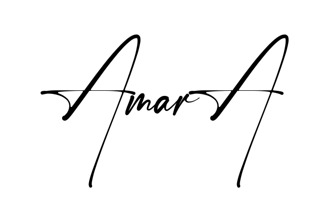 Handwritten-looking Amara signature idea