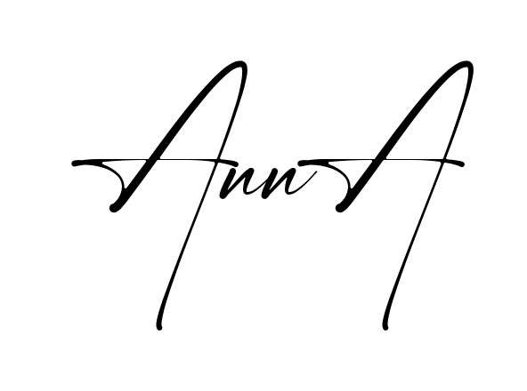 Handwritten-looking Anna signature idea