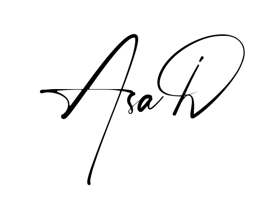 Handwritten-looking Asad signature idea