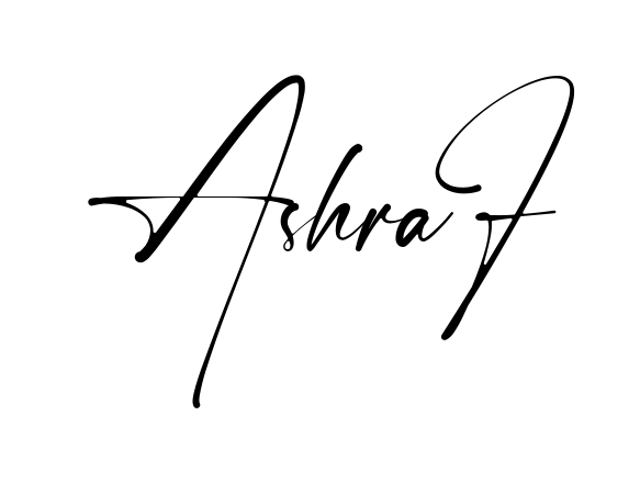 Handwritten-looking Ashraf signature idea