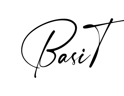 Handwritten-looking Basit signature idea
