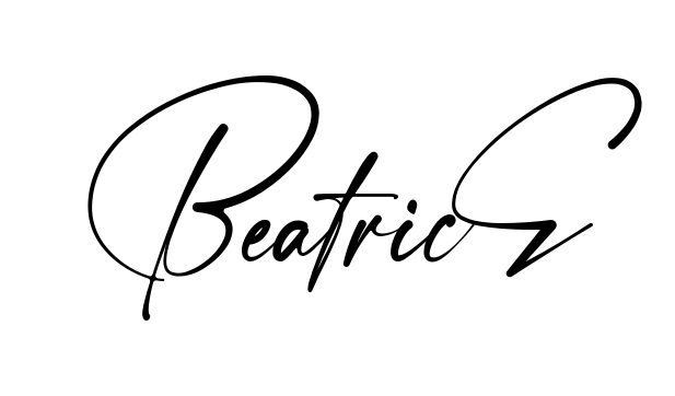 Handwritten-looking Beatrice signature idea
