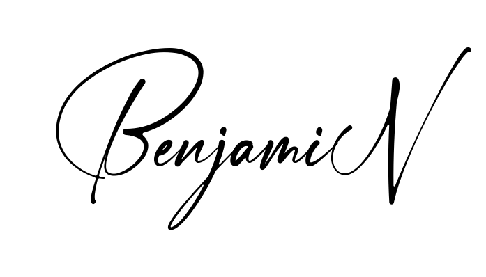 Handwritten-looking Benjamin signature idea