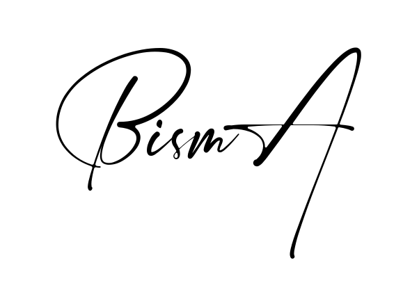 Handwritten-looking Bisma signature idea