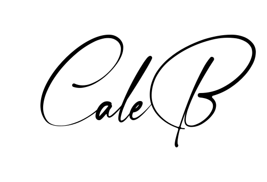 Handwritten-looking Caleb signature idea