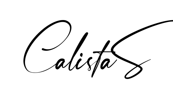 Calista S easy name signature writing style