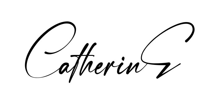 Handwritten-looking Catherine signature idea