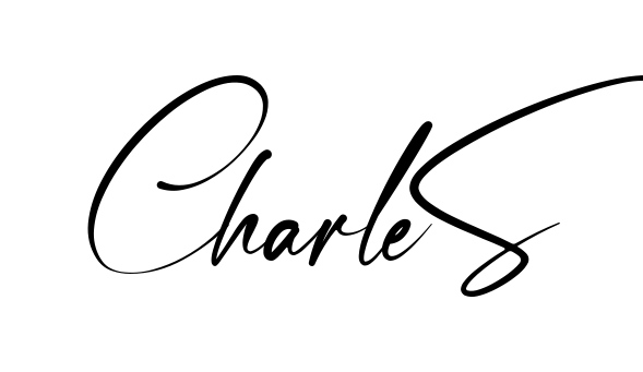 Handwritten-looking Charles signature idea