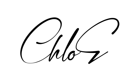 Handwritten-looking Chloe signature idea