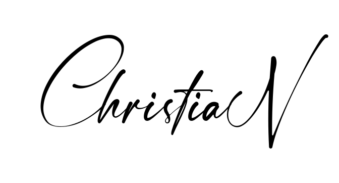 Handwritten-looking Christian signature idea