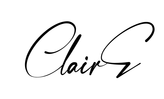 Handwritten-looking Claire signature idea