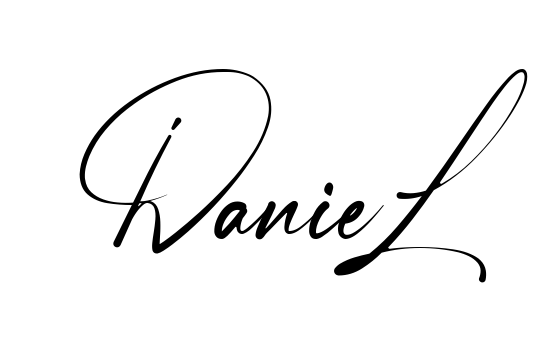 Handwritten-looking Daniel signature idea