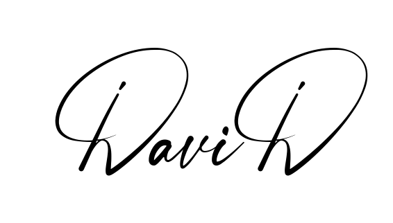 Handwritten-looking David signature idea