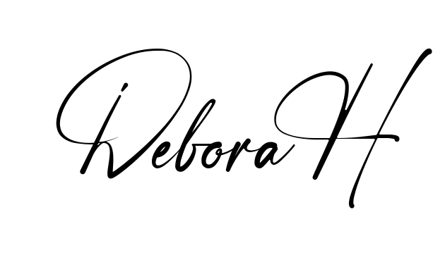 Handwritten-looking Deborah signature idea