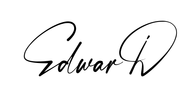 Handwritten-looking Edward signature idea