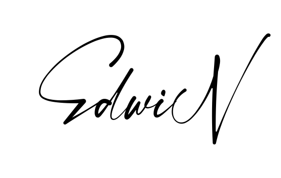 Handwritten-looking Edwin signature idea