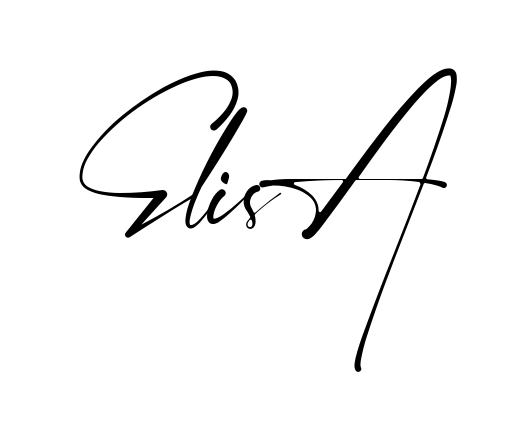 Handwritten-looking Elisa signature idea