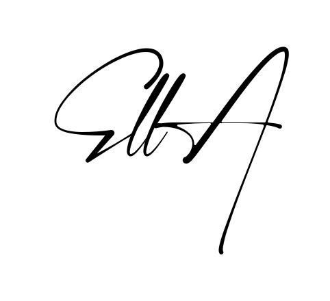 Handwritten-looking Ella signature idea
