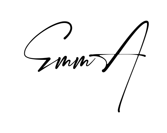Handwritten-looking Emma signature idea