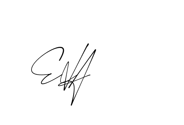 Handwritten-looking Eva signature idea