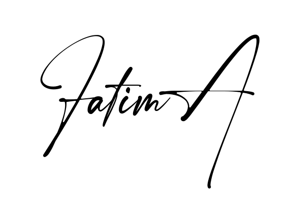 Handwritten-looking Fatima signature idea