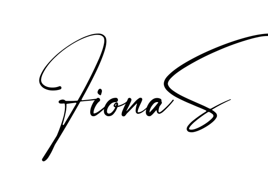 Fiona S easy name signature writing style