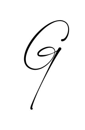 G easy name signature writing style
