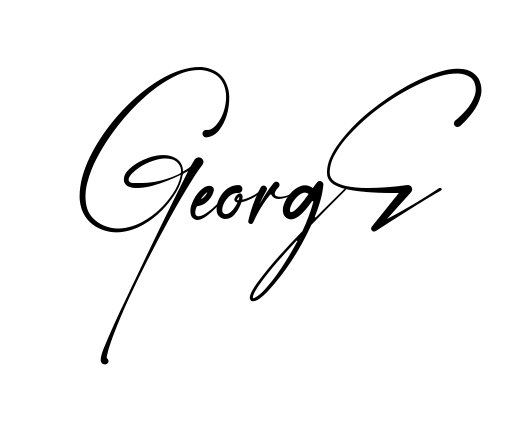 Handwritten-looking George signature idea