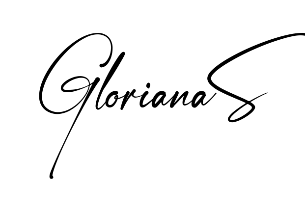 Gloriana S easy name signature writing style