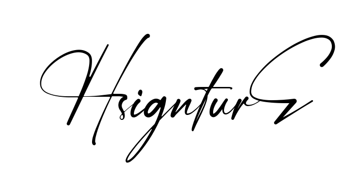 H Signature easy name signature writing style