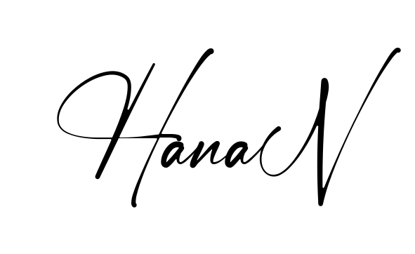 Handwritten-looking Hanan signature idea