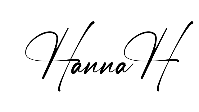 Handwritten-looking Hannah signature idea