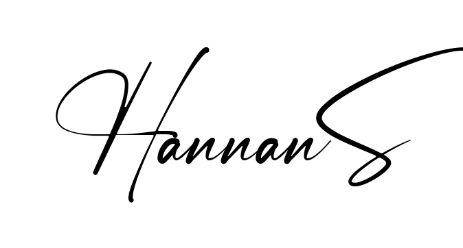 Hannan S easy name signature writing style