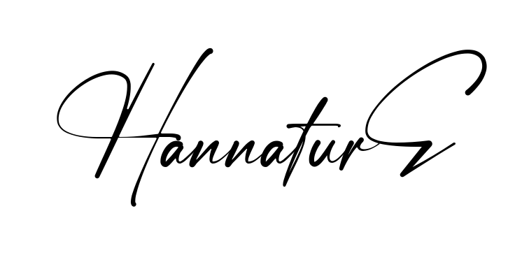 Hannan Signature easy name signature writing style