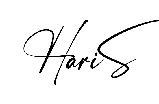 Handwritten-looking Haris signature idea
