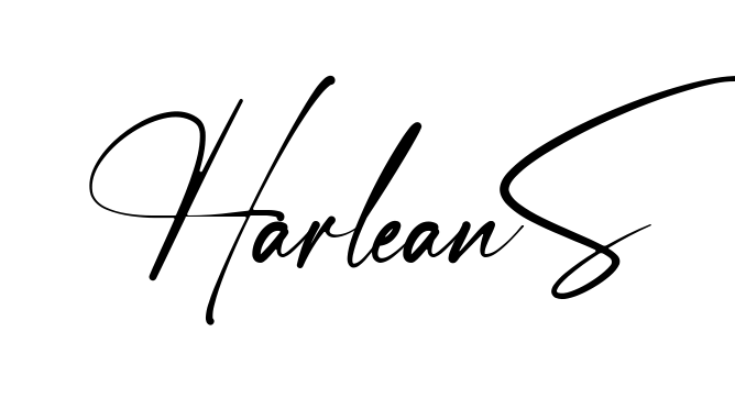 Harlean S easy name signature writing style