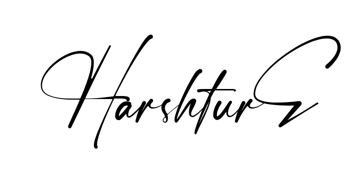 Harshini Signature easy name signature writing style