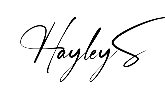 Hayley S easy name signature writing style